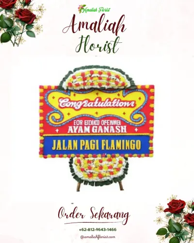 Bunga Papan Congratulation di Sirongo Folaraha